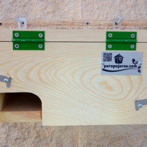 La CP60 es una caja nido para Vencejo común Apus Apus, Vencejo Pálido Apus pallidus y Vencejo cafre Apus caffer.